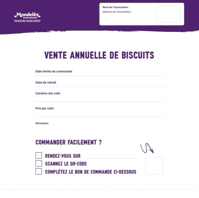 Order form template